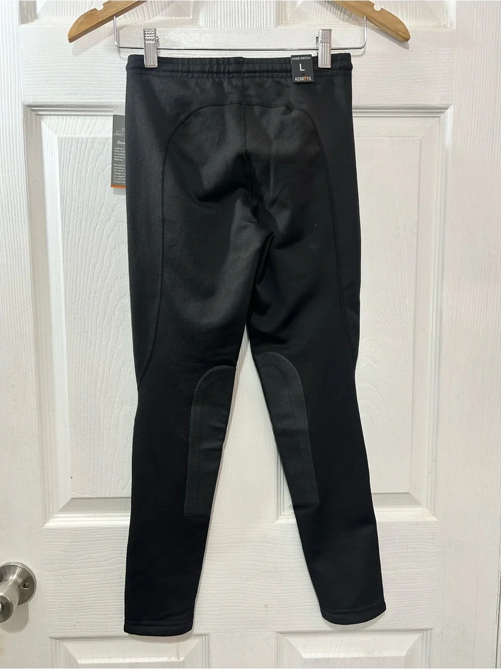 Kerrits Kids Fleece Lite II Knee Patch Tight Black NWT Riding Pants Sz Large